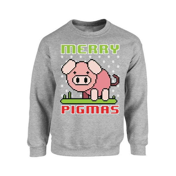 Pig Ugly Christmas Shirt Funny Holiday Zip Hooded Sweatshirt 